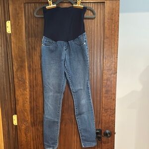 Motherhood, maternity Indigo Blue Jeggings Blue Denim Comfort - Set of 2!